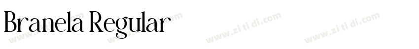 Branela Regular字体转换